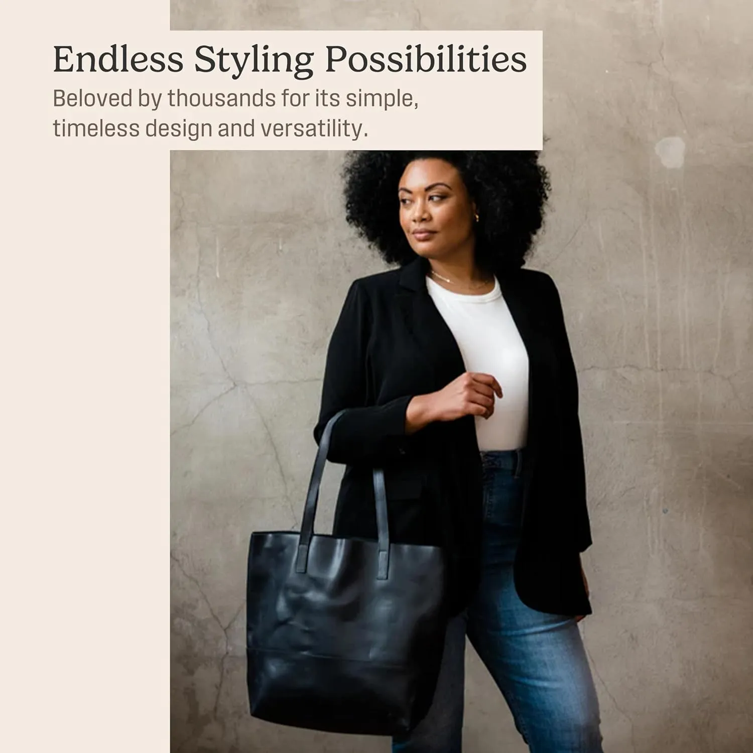 ABLE Clothing Leather Tote Bag for Women,Stylish, Handcrafted, Accessory and Utility Tote Bag with Drop Straps