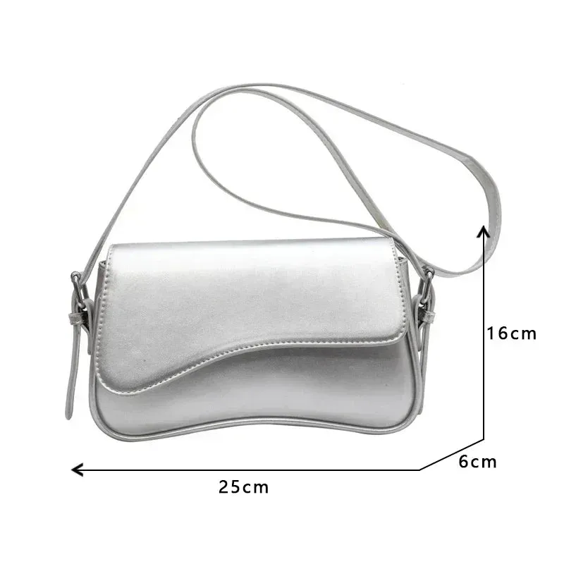 Amozae-Vintage Leather Crossbody Bags for Women 2024 Designer Female Small Flap Shoulder Underarm Bag Armpit Handbags and Purses