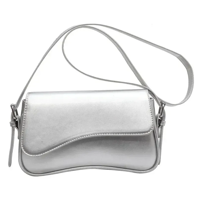 Amozae-Vintage Leather Crossbody Bags for Women 2024 Designer Female Small Flap Shoulder Underarm Bag Armpit Handbags and Purses