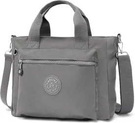 AOCINA Mini Tote Bag with Multi Pockets Small Crossbody Bags for Women Nylon Printed Shoulder Bag