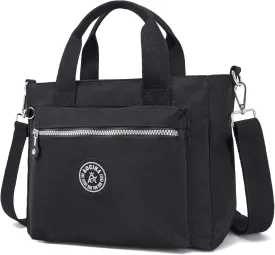AOCINA Mini Tote Bag with Multi Pockets Small Crossbody Bags for Women Nylon Printed Shoulder Bag