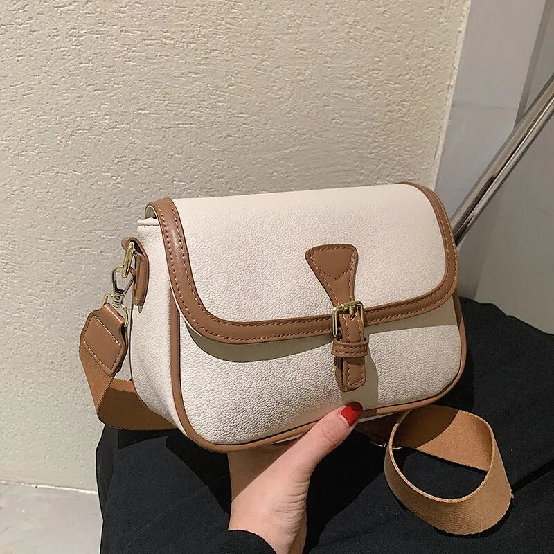 Back to College Luxury Brand panelled color 2021 Fashion New female Tote bag Quality PU Leather Women's Designer Handbag Shoulder Messenger bags