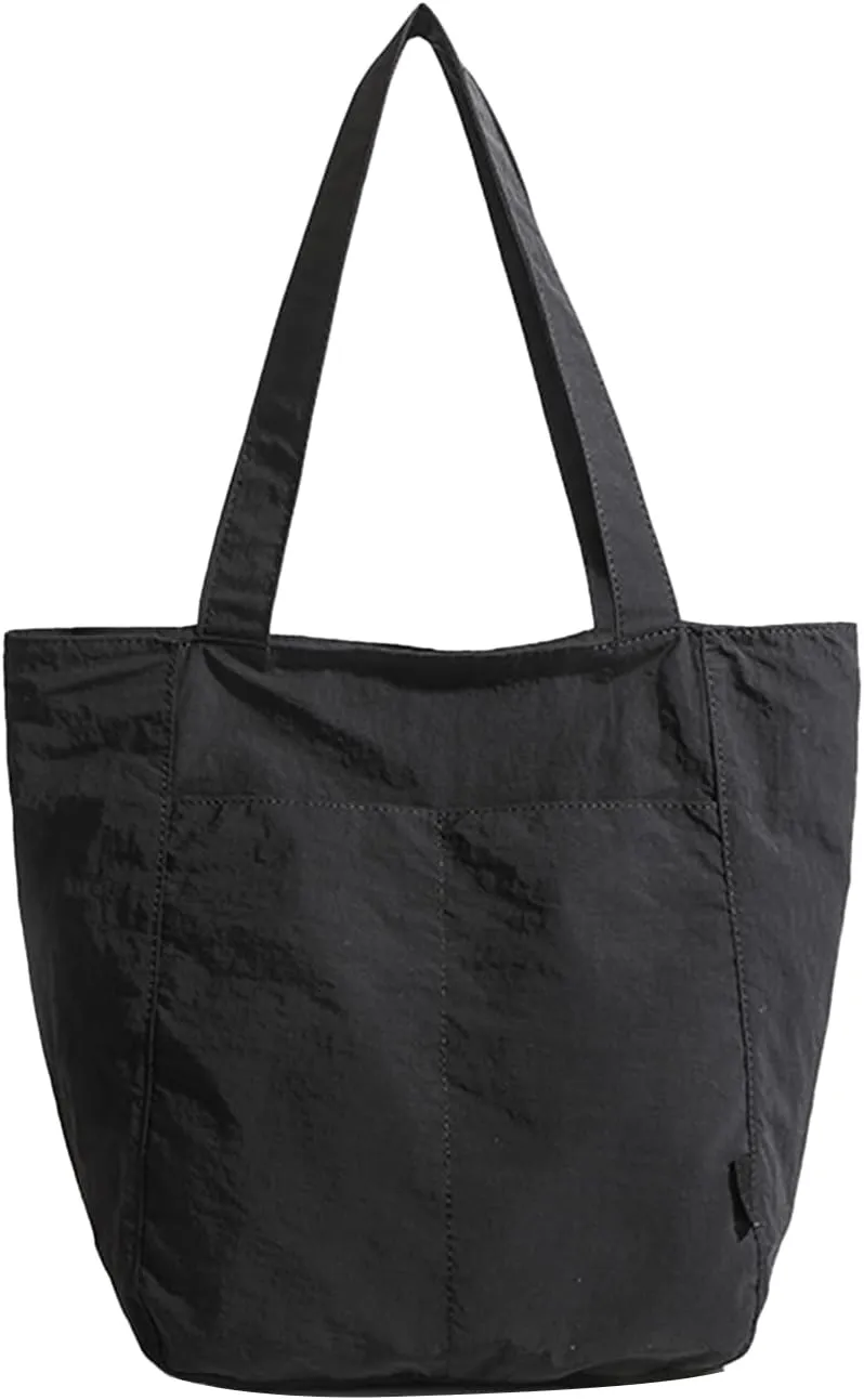 Barsine Tote Bag for Women Unisex Lightweight Nylon Totes Purses and Handbags Large Casual Shoulder Hobo for Travel Gym