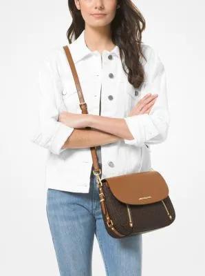 Bedford Legacy Medium Logo and Leather Shoulder Bag