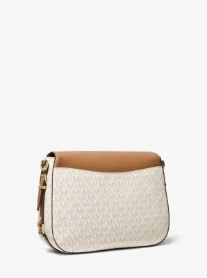 Bedford Legacy Medium Logo and Leather Shoulder Bag