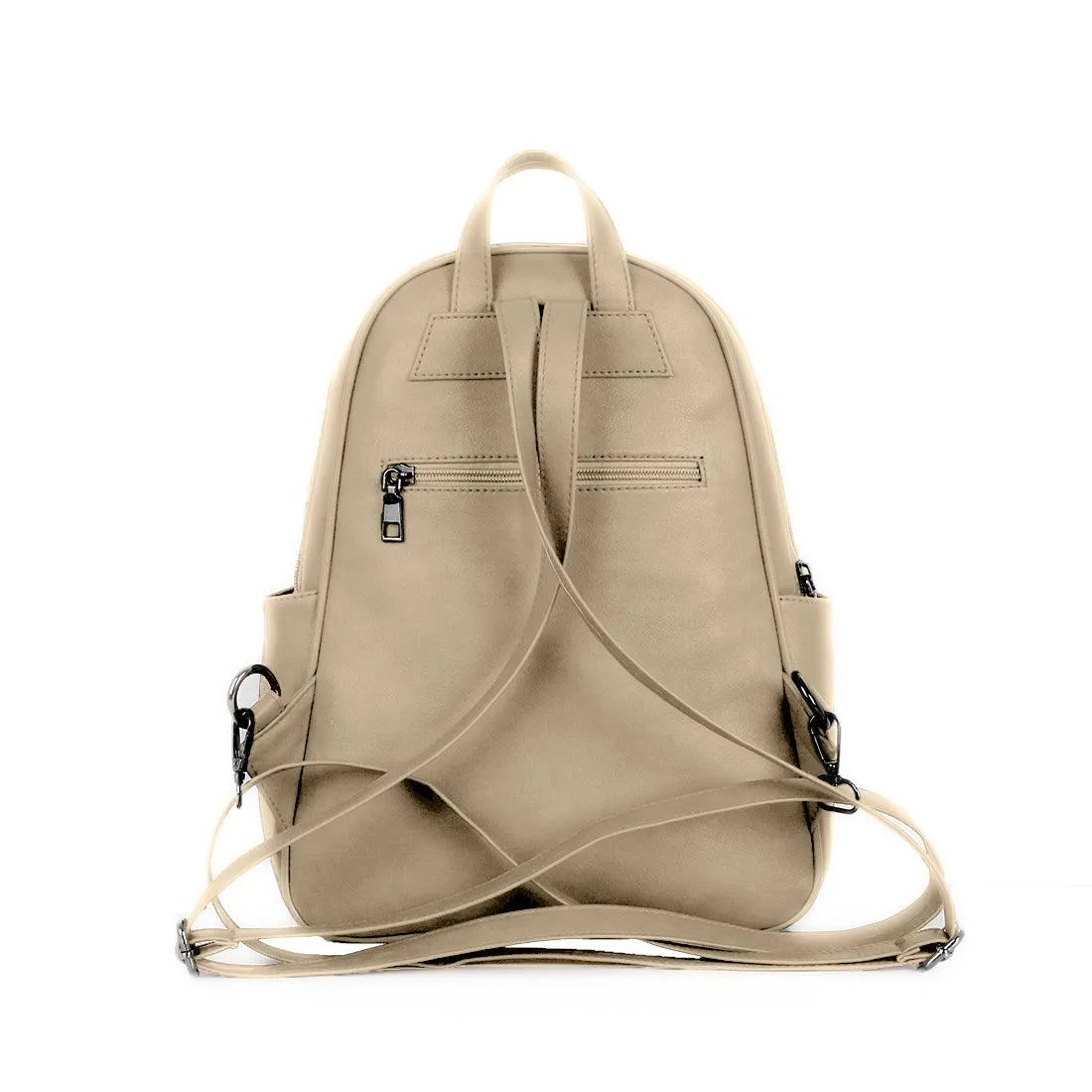 Beige Mixed Backpack Pretty Lady