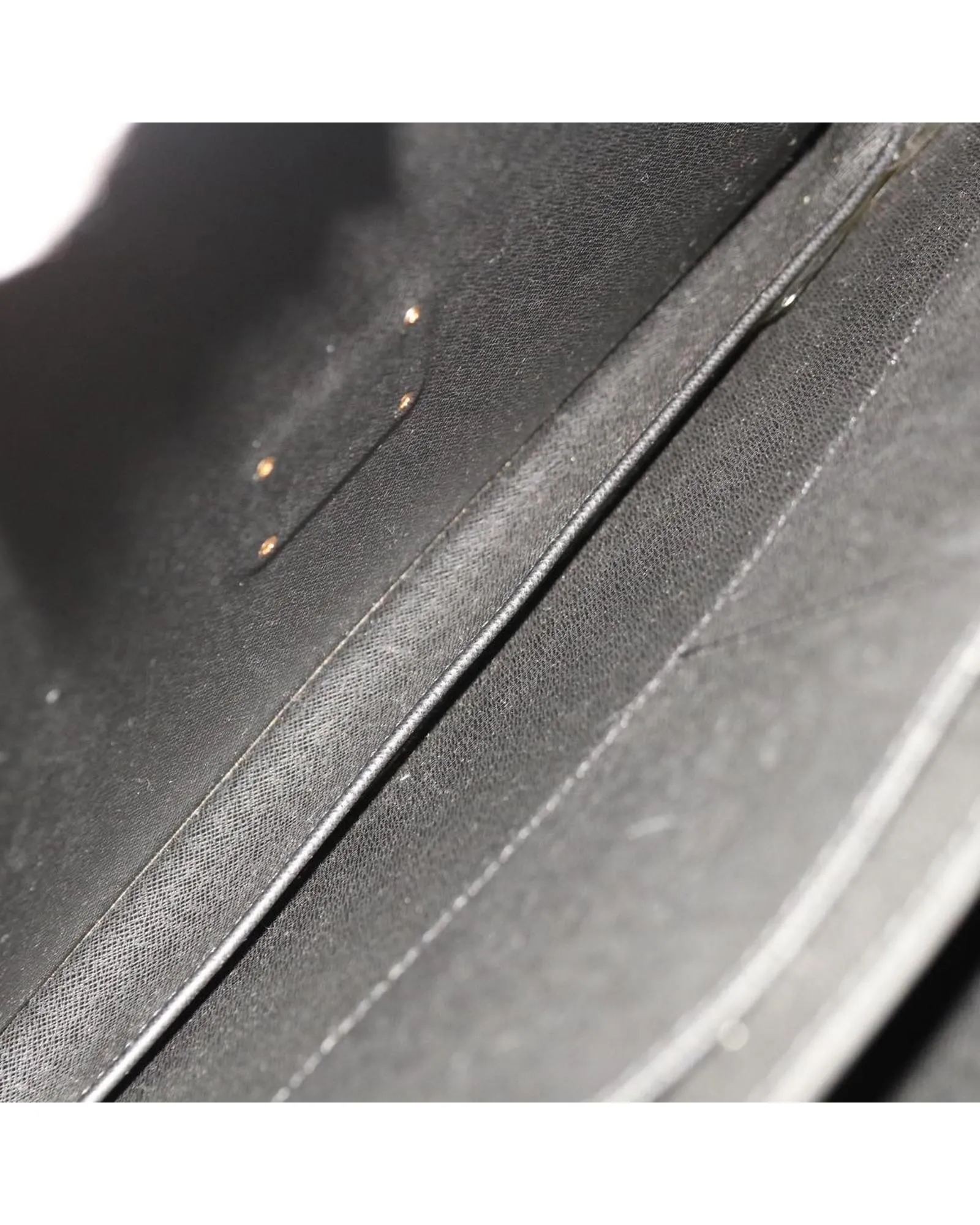 Black Epi Leather Briefcase with Surface Rubbing and Scratches