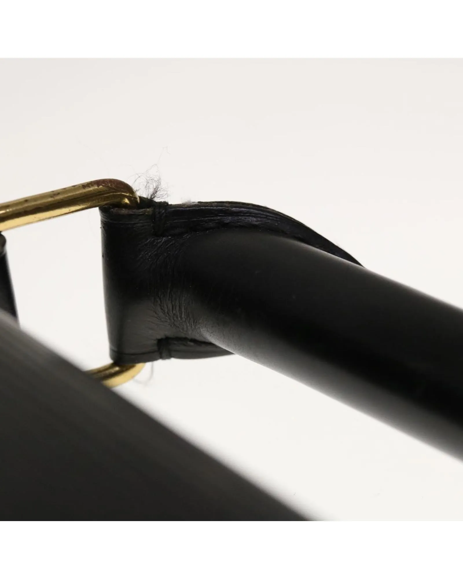 Black Epi Leather Briefcase with Surface Rubbing and Scratches