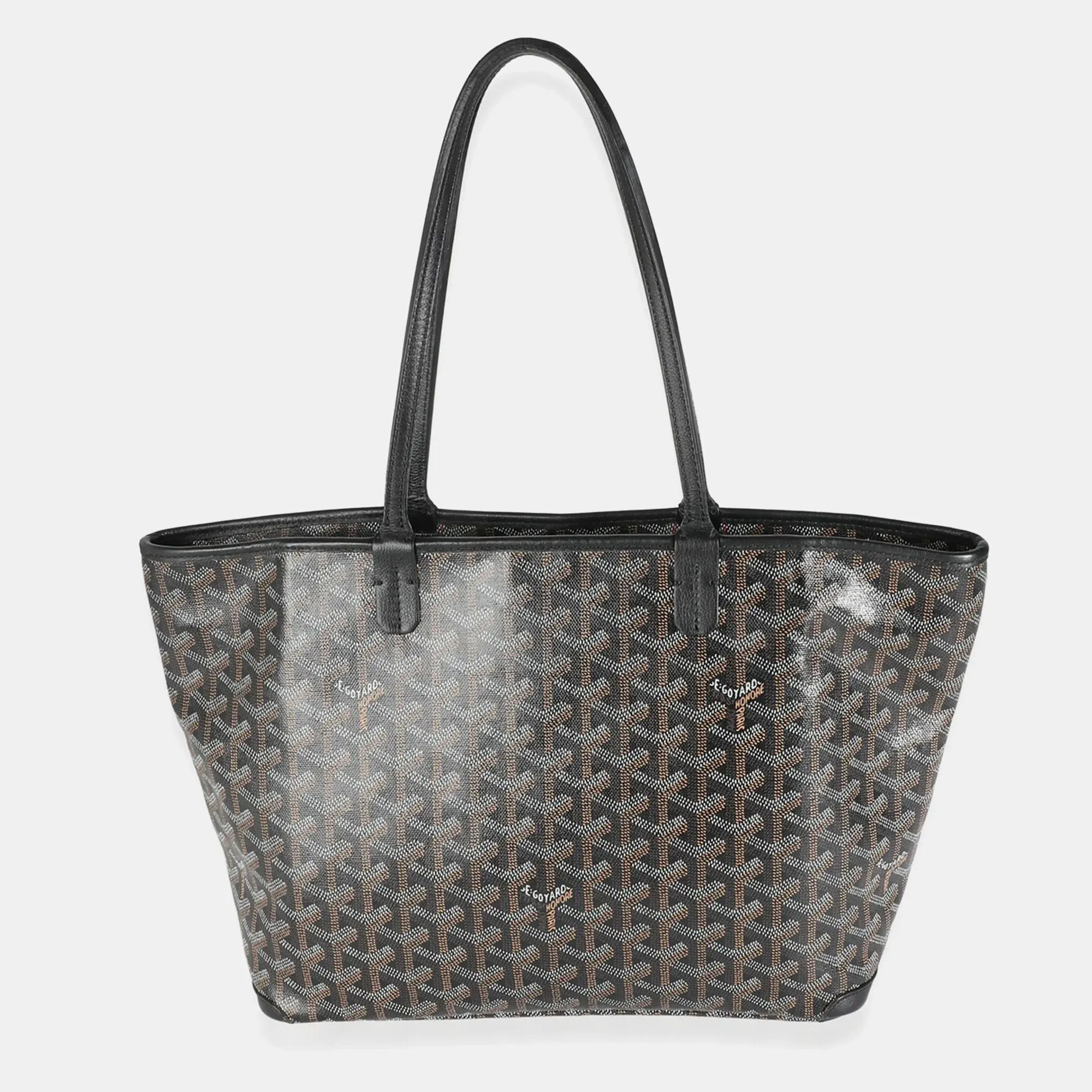 Black Goyardine Canvas Artois PM Tote Bag