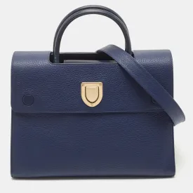 Blue Leather Medium Diorever Bag