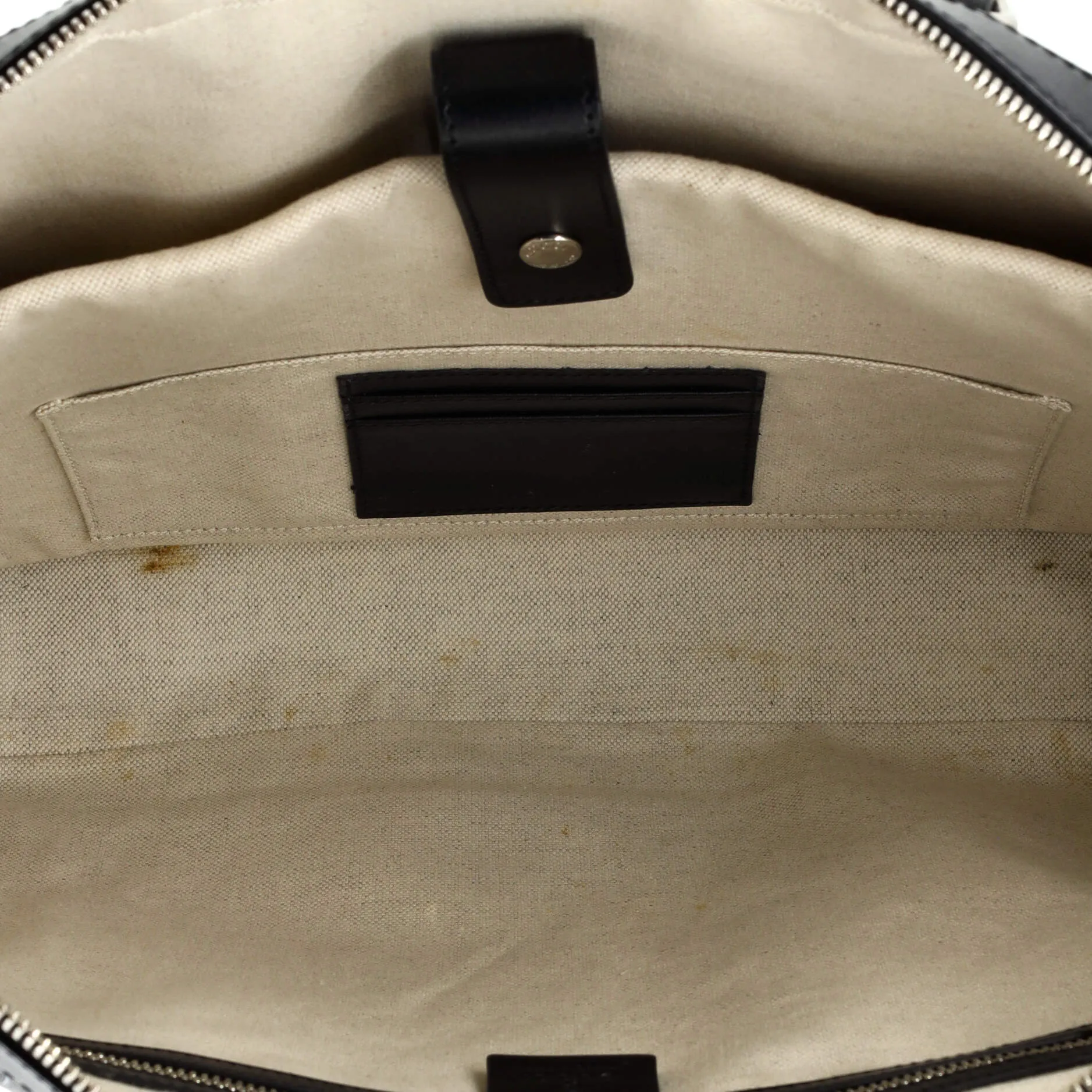 Briefcase GG Embossed Perforated Leather Medium