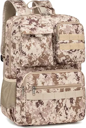 CAMTOP School Backpack Vintage Canvas Laptop Backpacks Men Women Rucksack Bookbags