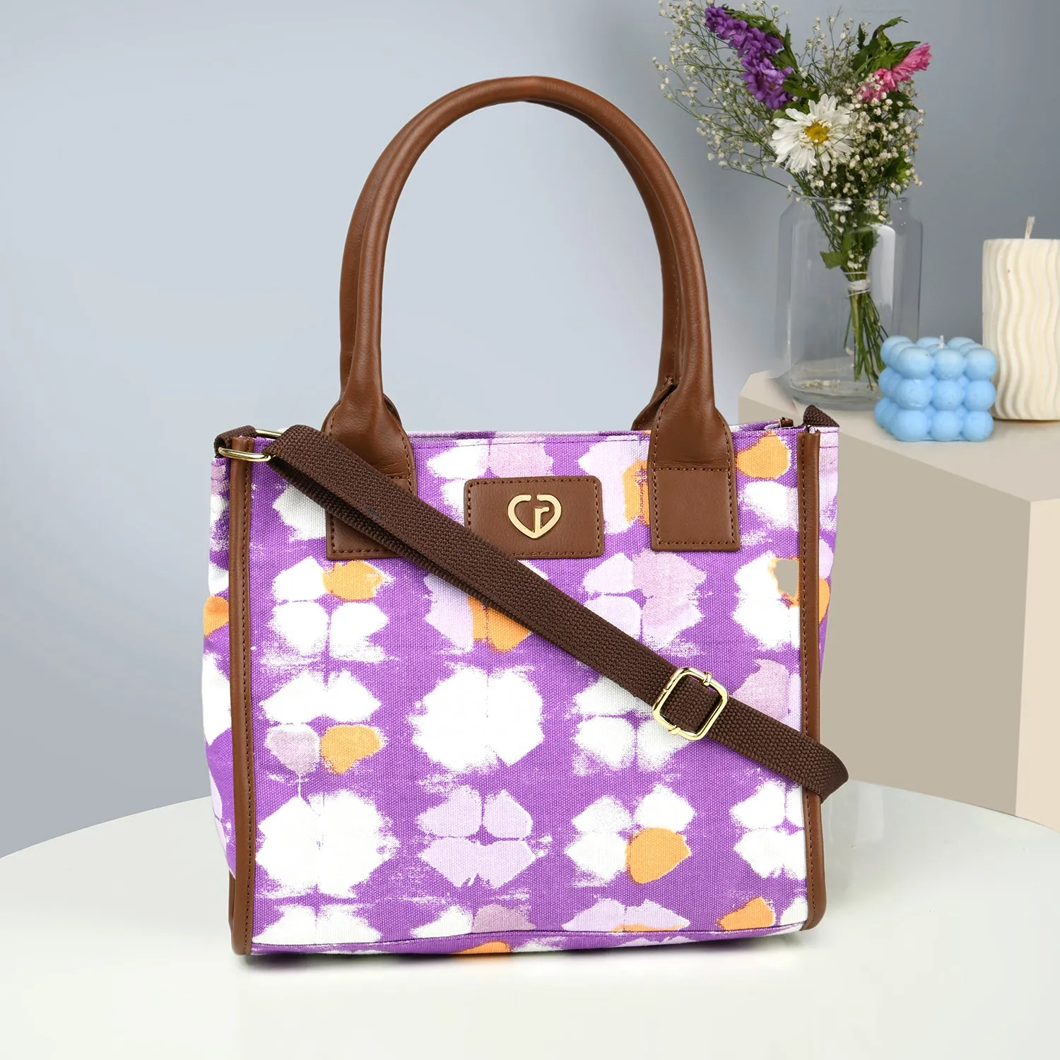 Caprese Enora Tote Small Purple