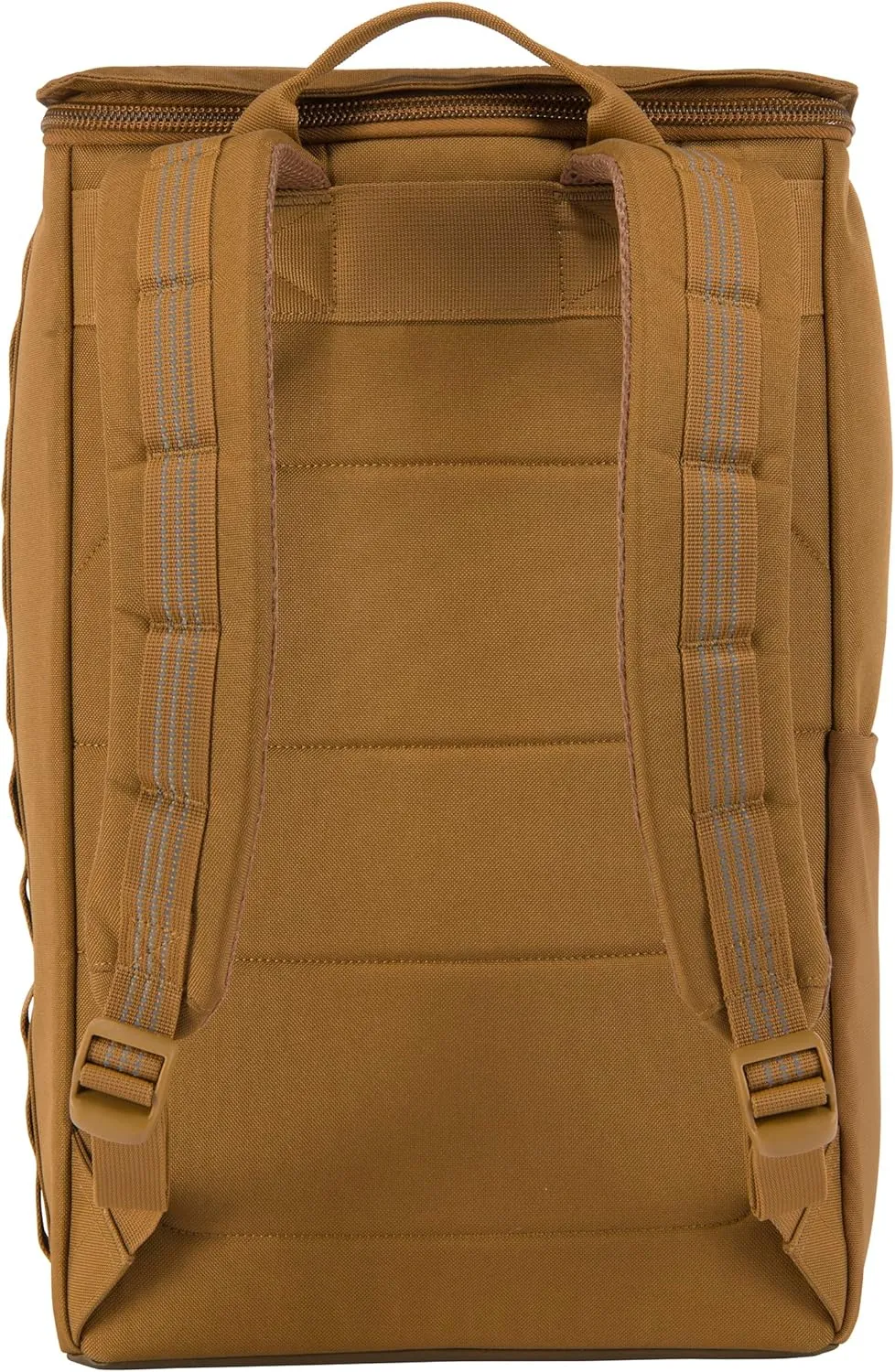 Carhartt 21L Top-Load Backpack, Durable Water Resistant Coated Canvas Base W/ 17" Laptop Sleeve, Brown, One Size