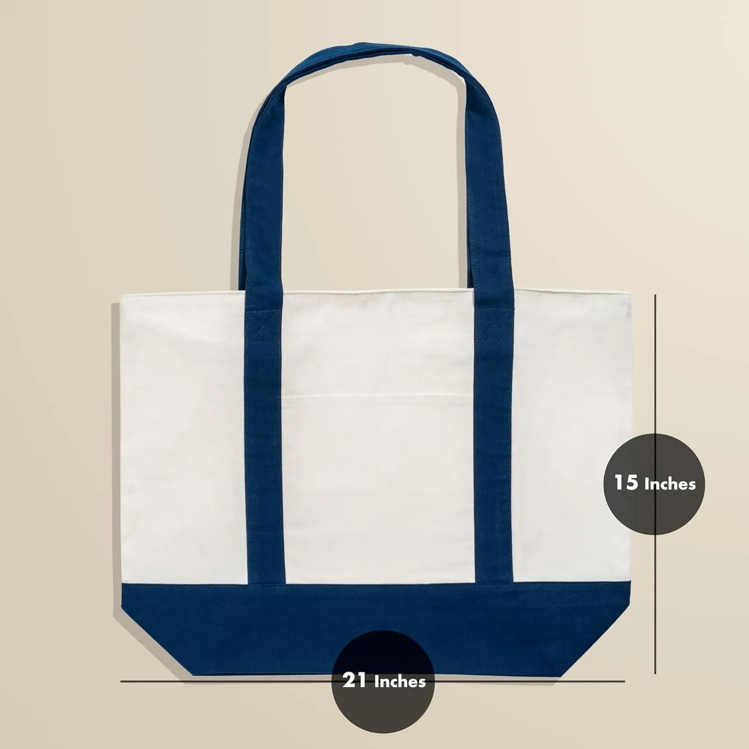 Carrywell |Not Made in China| Cotton Canvas Tote Bags, Blank Reusable Shopping Bags, Organic Cloth, Screen Print and DIY
