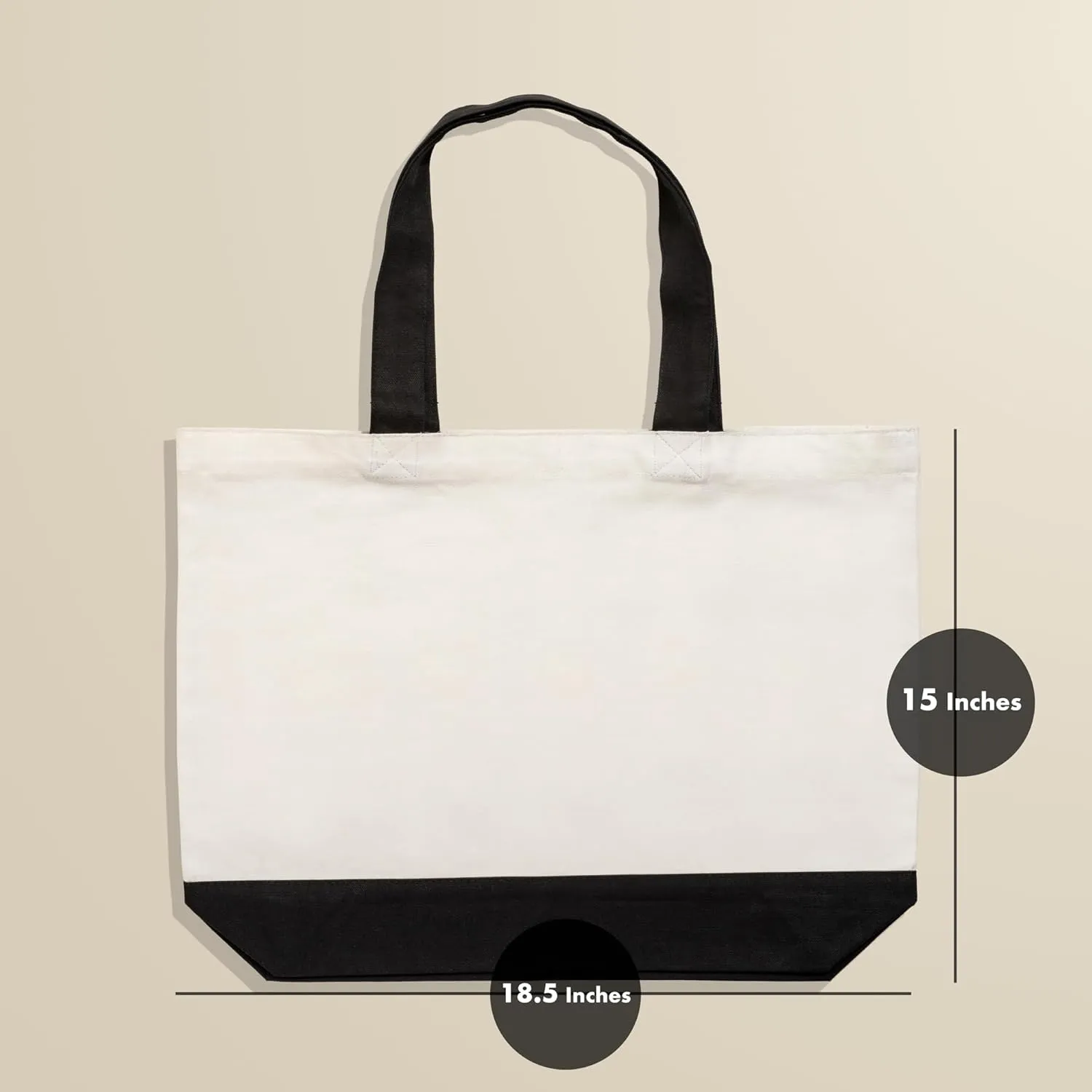 Carrywell |Not Made in China| Cotton Canvas Tote Bags, Blank Reusable Shopping Bags, Organic Cloth, Screen Print and DIY