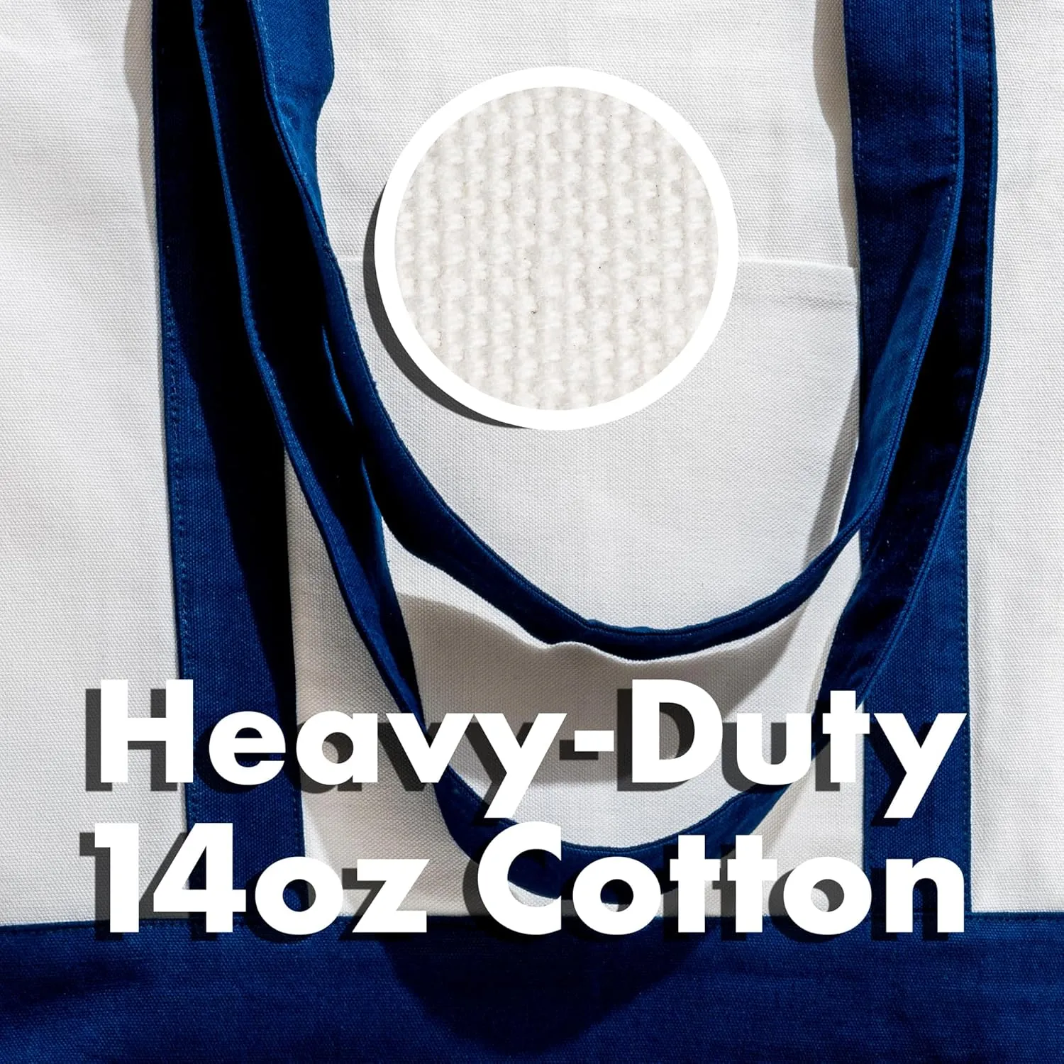 Carrywell |Not Made in China| Cotton Canvas Tote Bags, Blank Reusable Shopping Bags, Organic Cloth, Screen Print and DIY