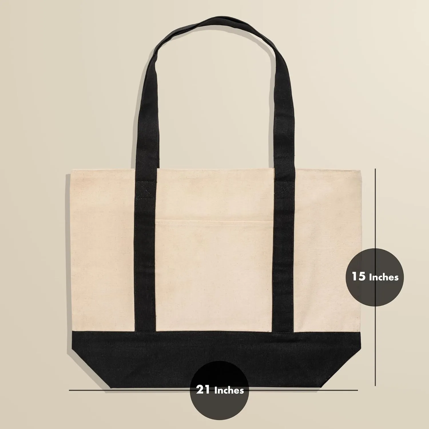 Carrywell |Not Made in China| Cotton Canvas Tote Bags, Blank Reusable Shopping Bags, Organic Cloth, Screen Print and DIY