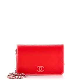 CHANEL Covered CC Wallet on Chain Quilted Lambskin