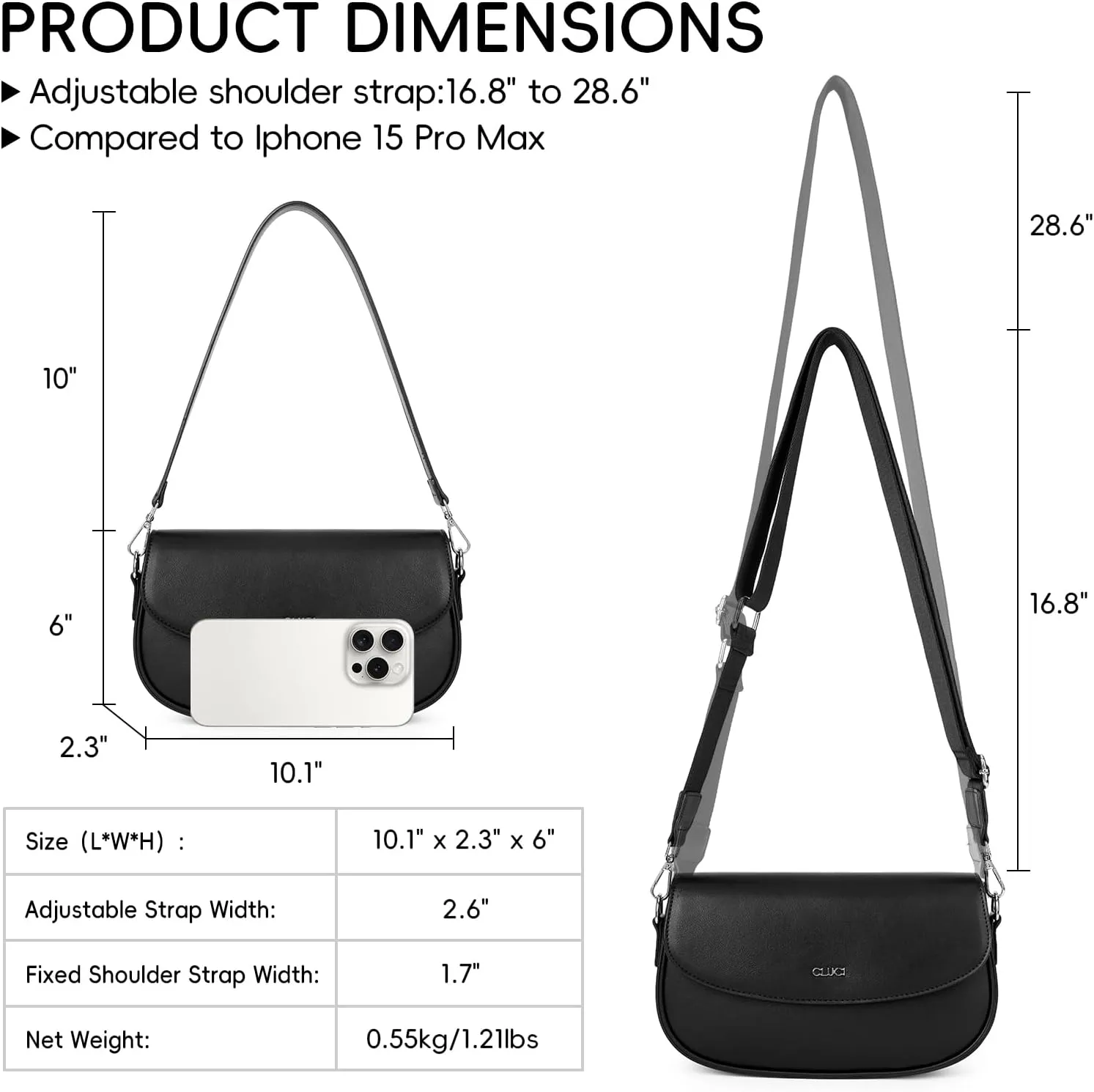 CLUCI Purses for women,Small Shoulder Bag Cute Clutch Designer tote Handbags leather crossbody bag Hobo purse