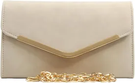 Clutch Purse Evening Bag for WomenEnvelope Handbag With Detachable Chain