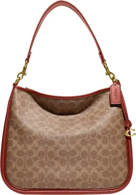 COACH Coated Canvas Signature Cary Shoulder Bag
