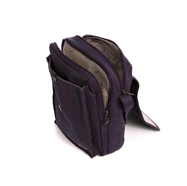 COMMUTER" HEMP & ORGANIC COTTON SHOULDER BAG - BY SATIVA