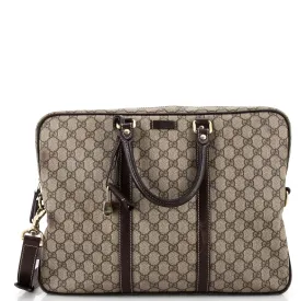 Convertible Briefcase GG Coated Canvas Large