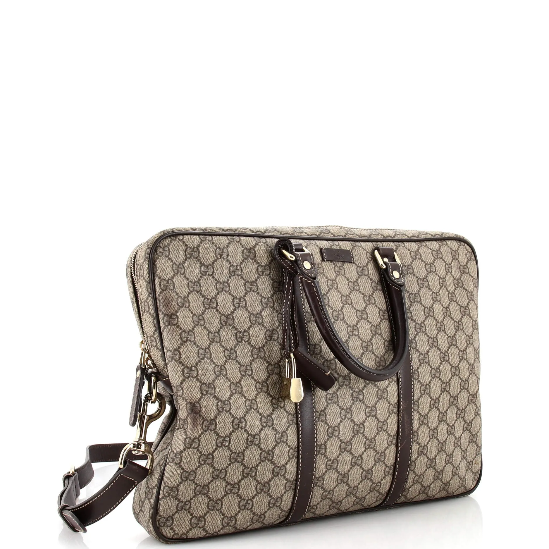 Convertible Briefcase GG Coated Canvas Large