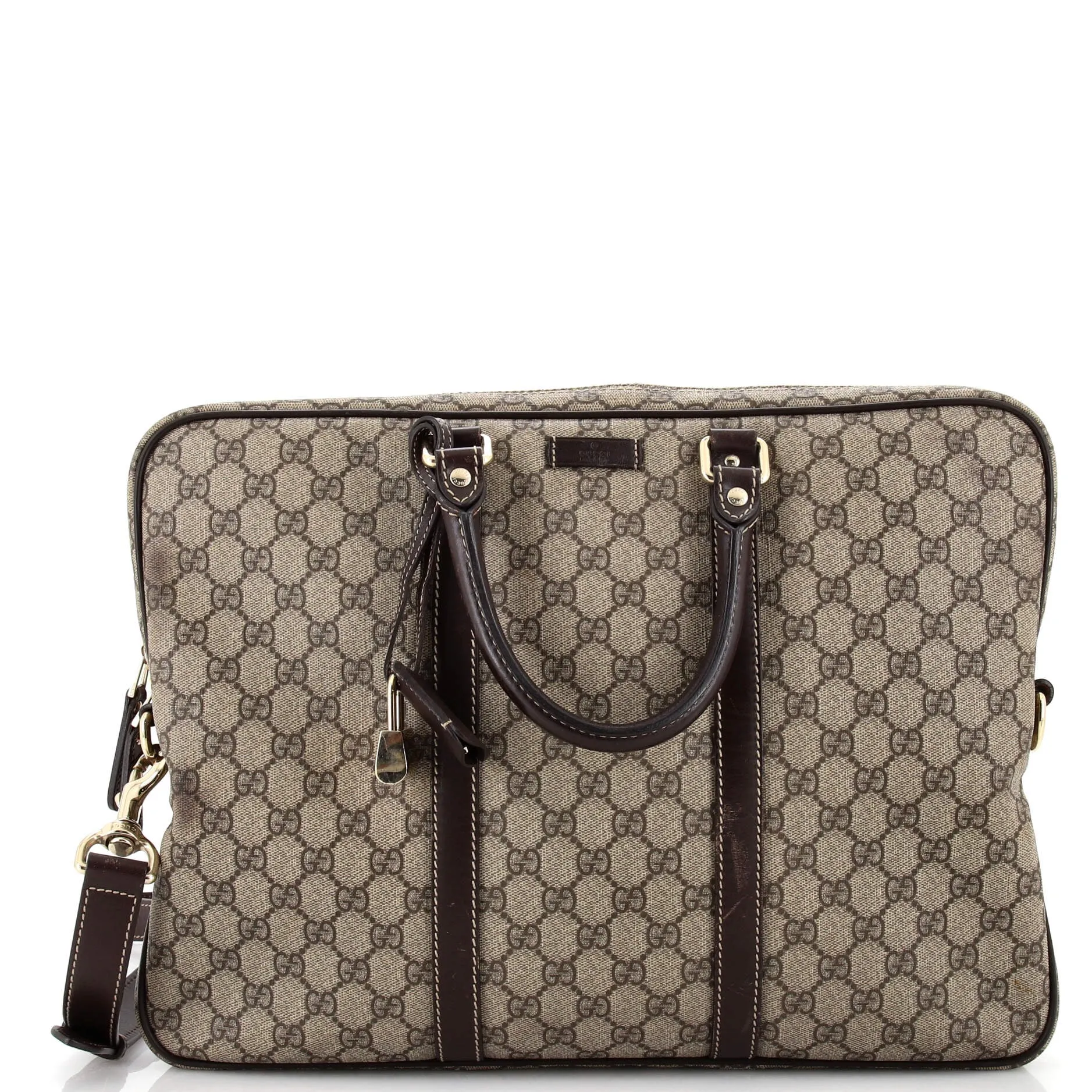 Convertible Briefcase GG Coated Canvas Large