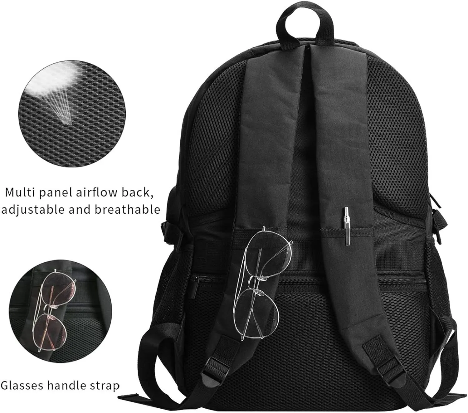 Craft Beer American Flag USA 4th July Brewery Travel Backpack Laptop Backpacks Business Rucksack Outdoor Daypack Large Sport Bag with Luggage Strap USB Charging Port for Hiking Working