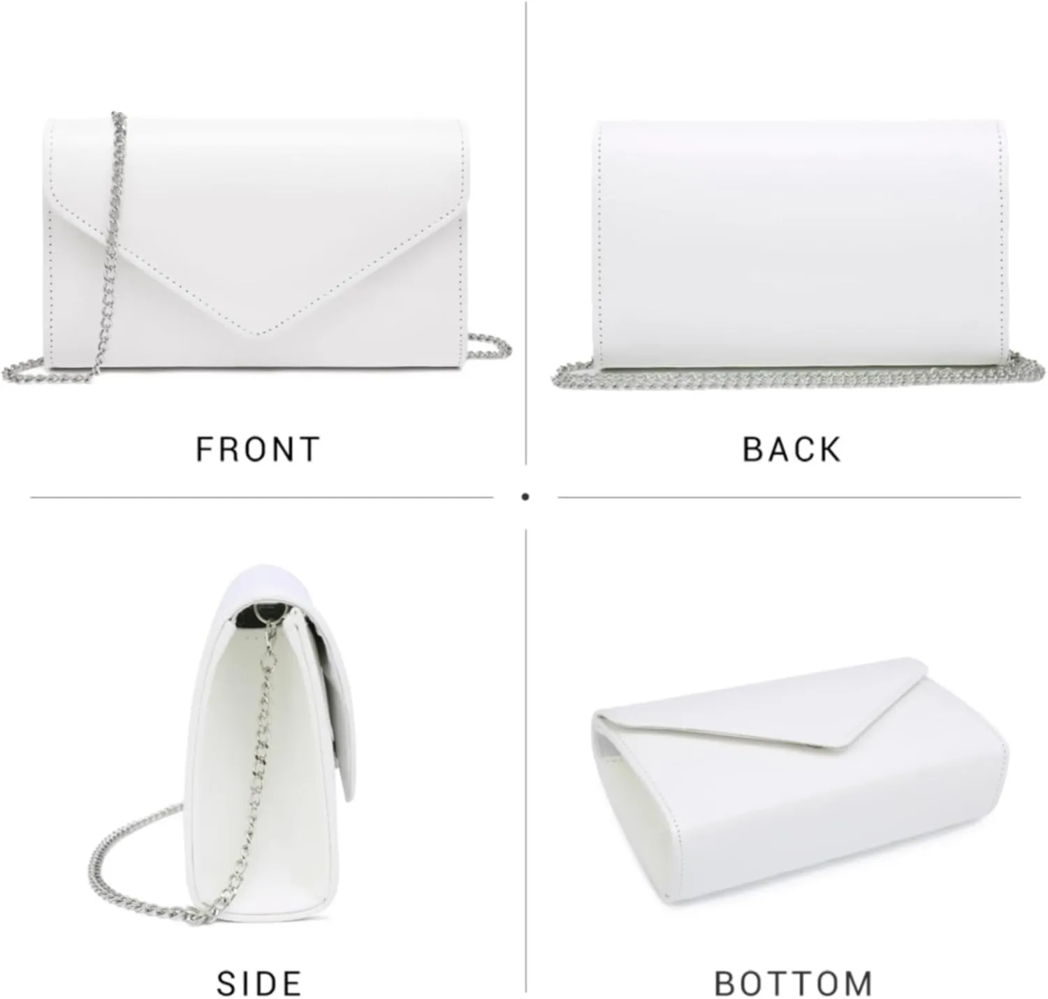 Dasein Women Glitter Evening Bags Formal Clutches Wedding Purses Party Dressy Clutch Purse Cocktail Prom Handbags