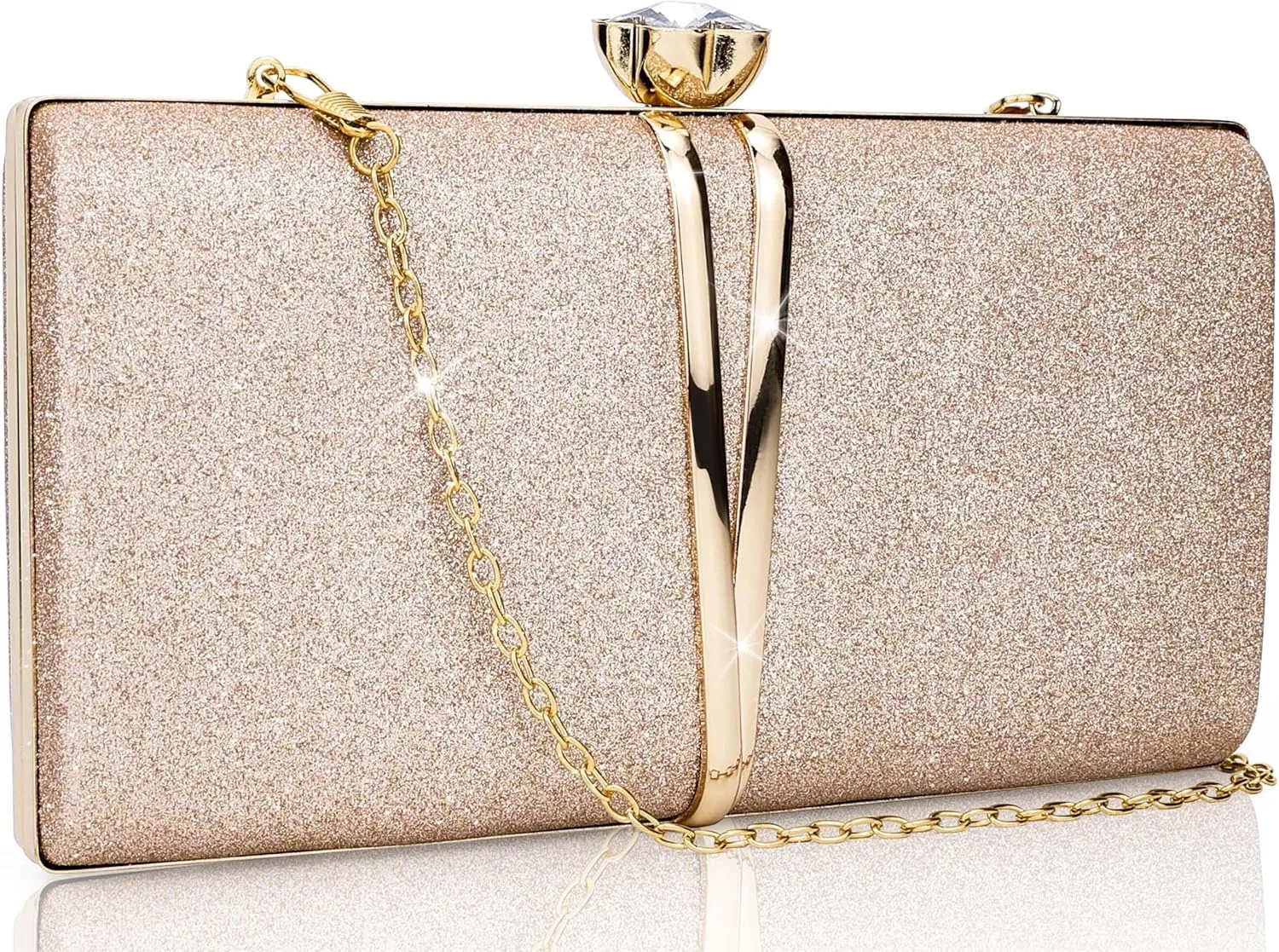 Evening Bag Small Clutch Purses Leopard Purse Formal Wedding Handbag for Women Fashion Crossbody Bags With Chain