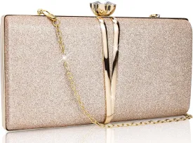 Evening Bag Small Clutch Purses Leopard Purse Formal Wedding Handbag for Women Fashion Crossbody Bags With Chain
