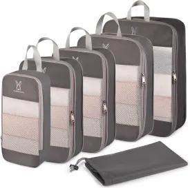 Expandable Compression Packing Cubes for Suitcases,6 Set Lightweight Compressible Travel Packing Organizer for Carry on Suitcase,Organizer Bags Set as Travel Essentials for Women