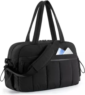 Fitness Gym Bag for Women,Large Lightweight Sport Duffel Bag with Wet Compartment,Weekender Handbag for Gym,Travel