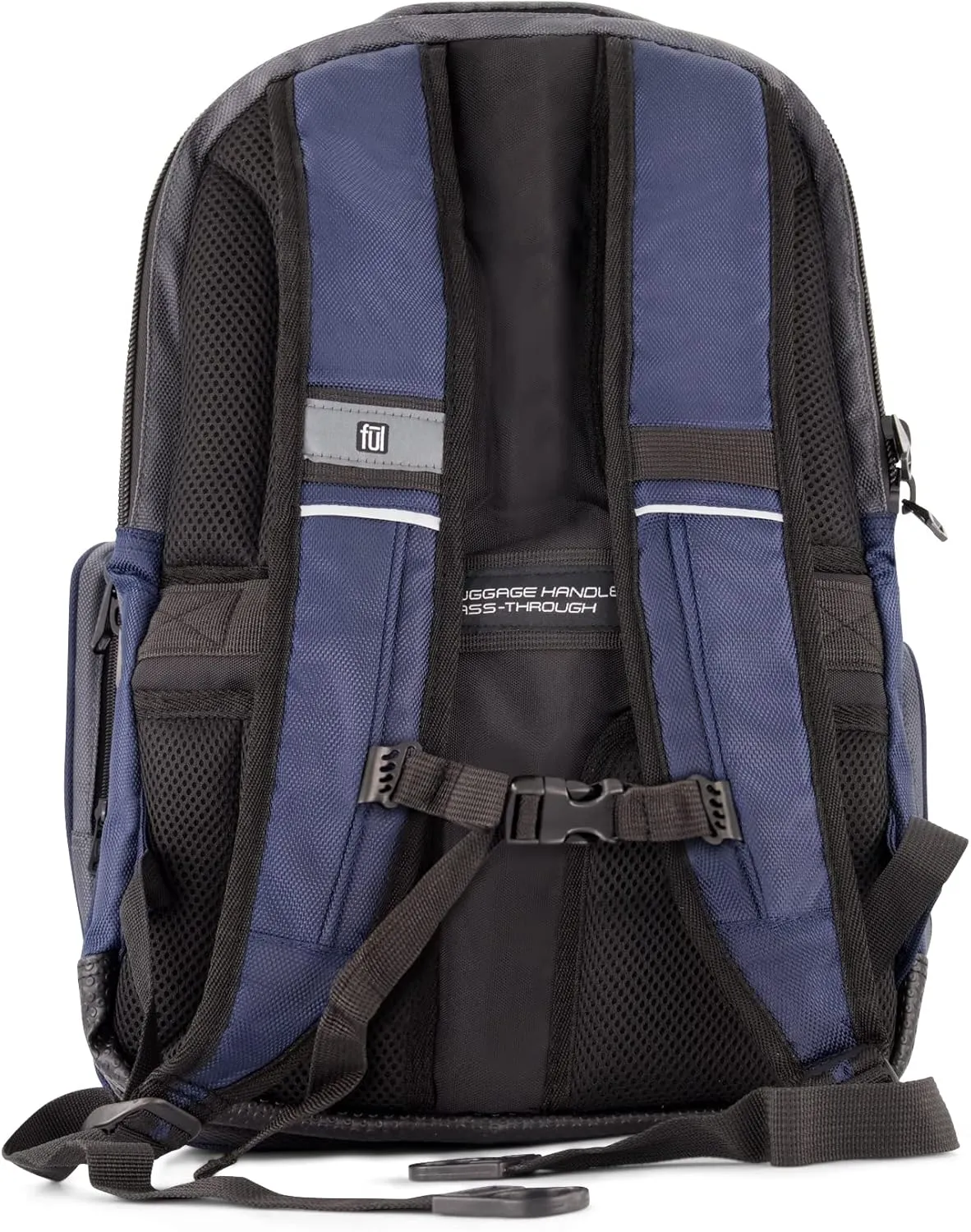 FUL Big Easy 17 Inch Sleeve Laptop Backpack, Padded Computer Bag for Commute or Travel, Navy