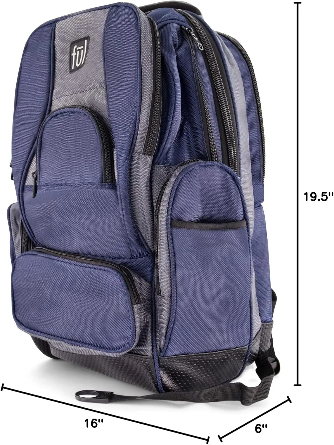 FUL Big Easy 17 Inch Sleeve Laptop Backpack, Padded Computer Bag for Commute or Travel, Navy