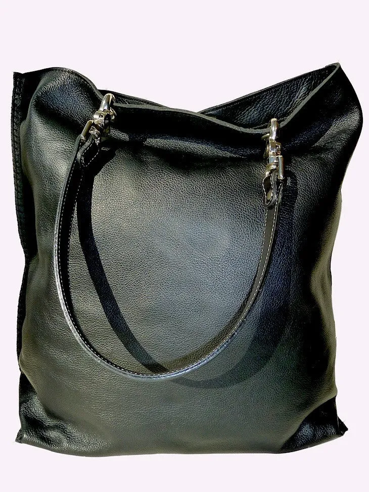 Gajumbo Tote Bag Butter Leather Chocolate