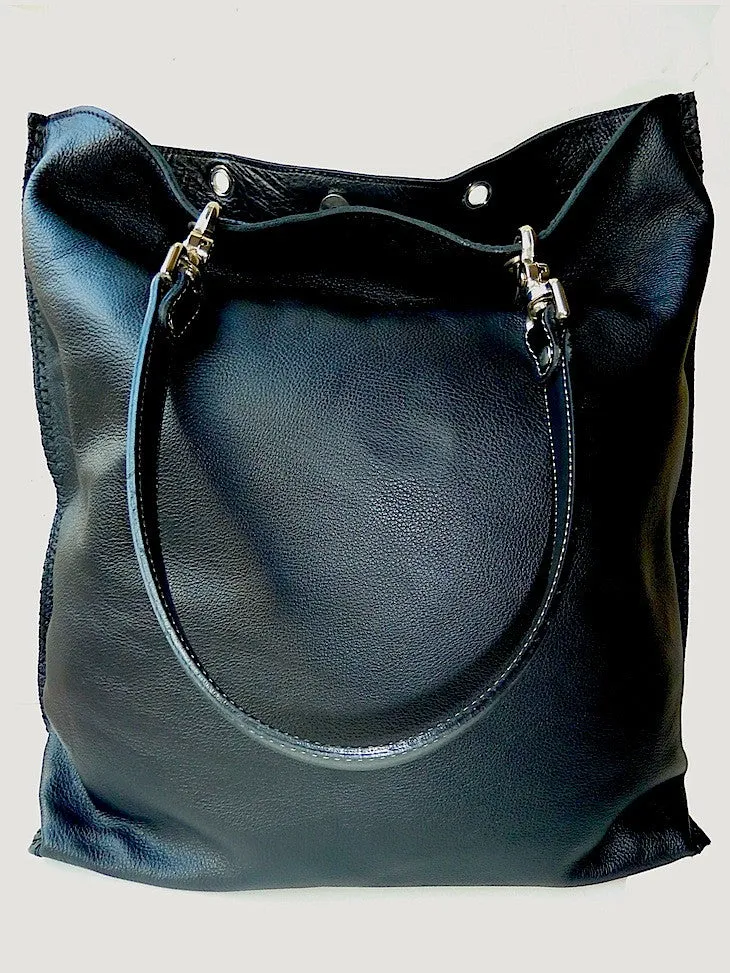 Gajumbo Tote Bag Butter Leather Chocolate