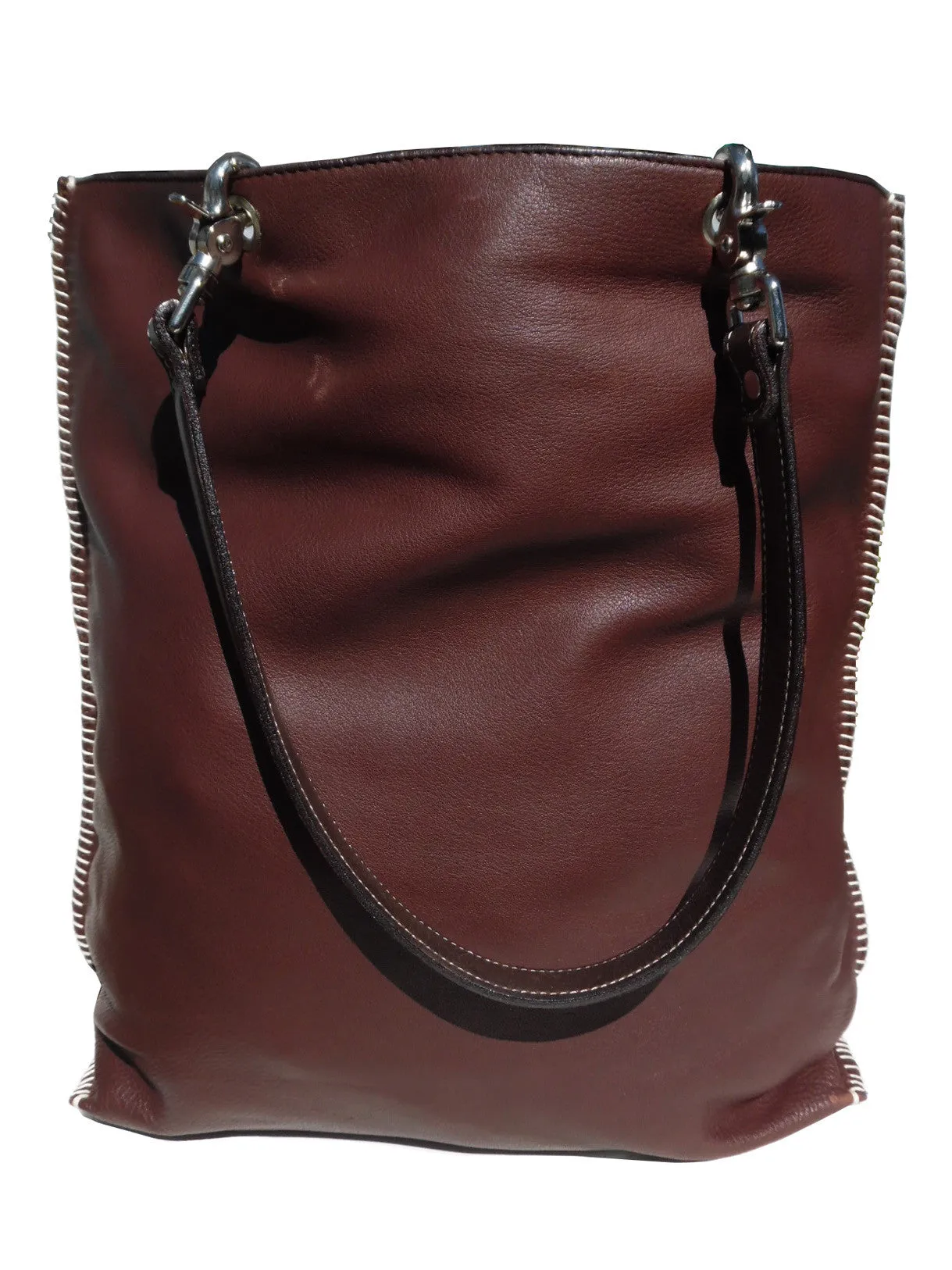Gajumbo Tote Bag Butter Leather Chocolate