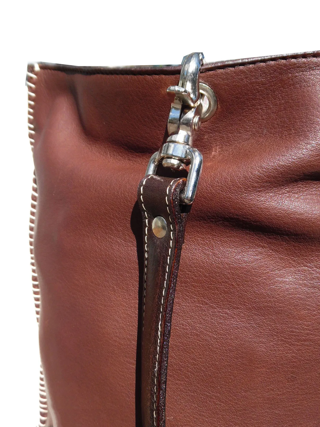 Gajumbo Tote Bag Butter Leather Chocolate