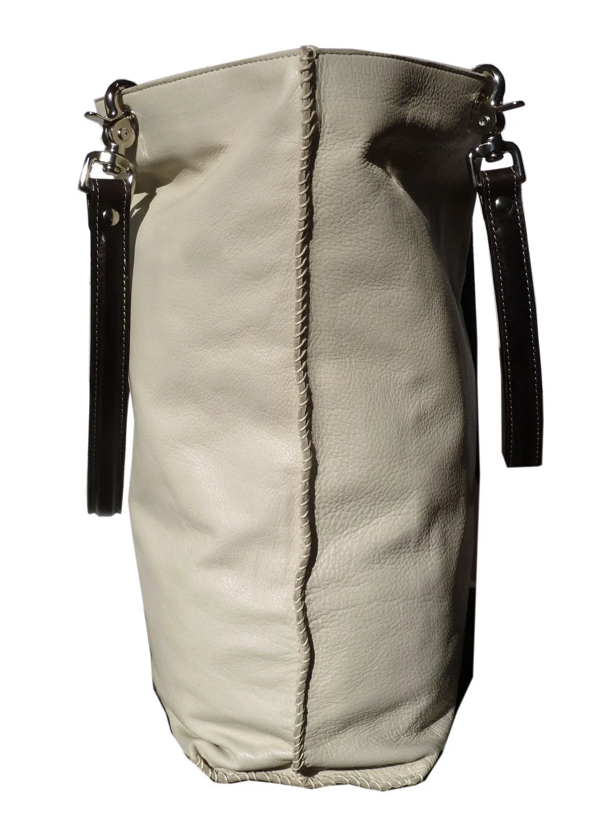 Gajumbo Tote Bag Butter Leather Chocolate