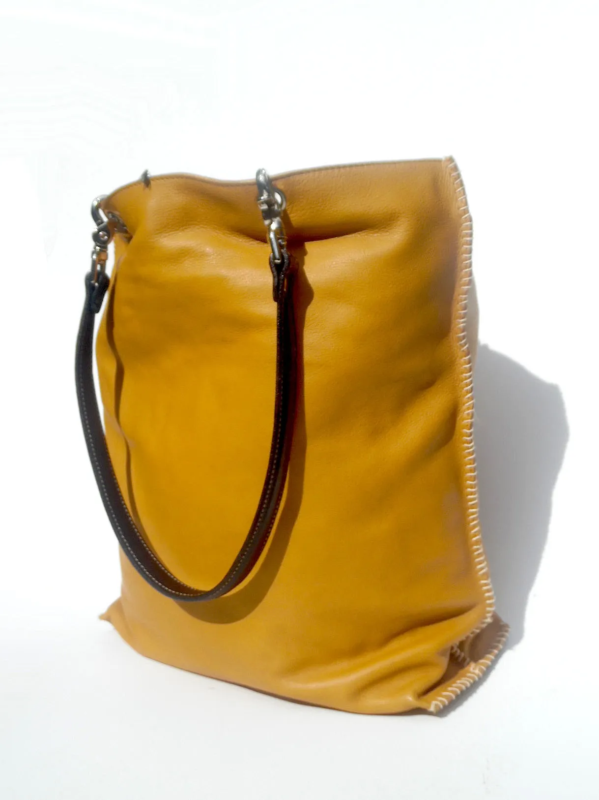 Gajumbo Tote Bag Napa Leather Golden Wheat