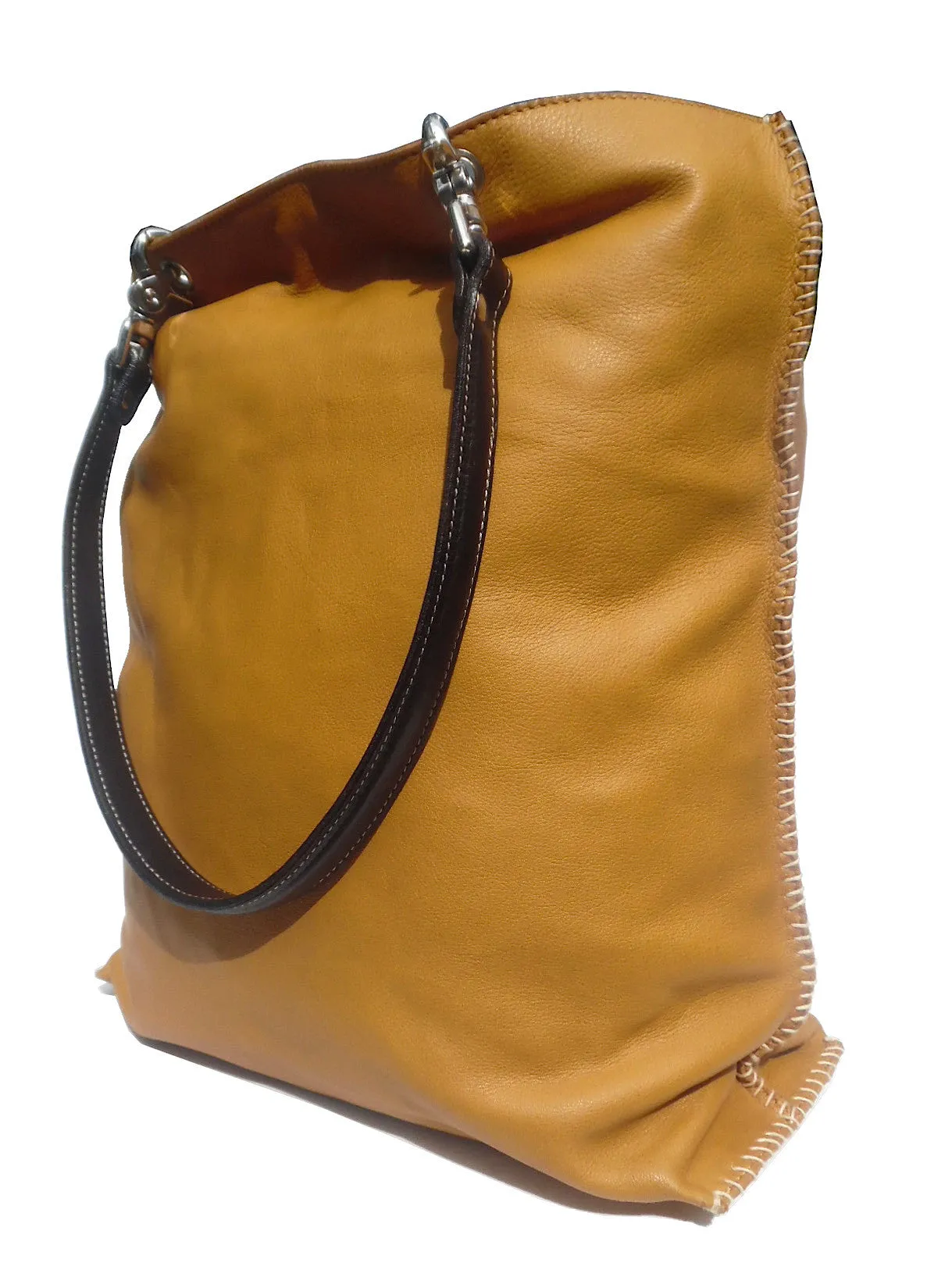 Gajumbo Tote Bag Napa Leather Golden Wheat