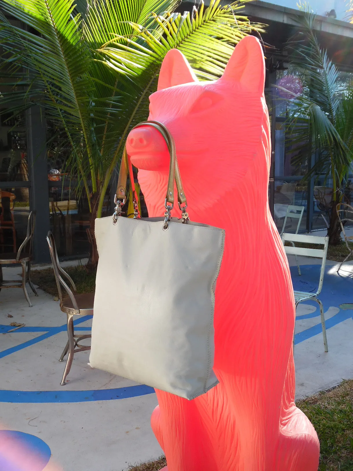 Gajumbo Tote Bag Napa Leather Paprika
