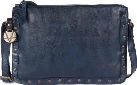 Genuine Italian Leather Boho Studded Crossbody Shoulder Bag - Stylish, Durable, & Perfect for Everyday Use for women