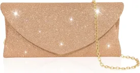 Gravel Evening Bag Silver Rose Gold