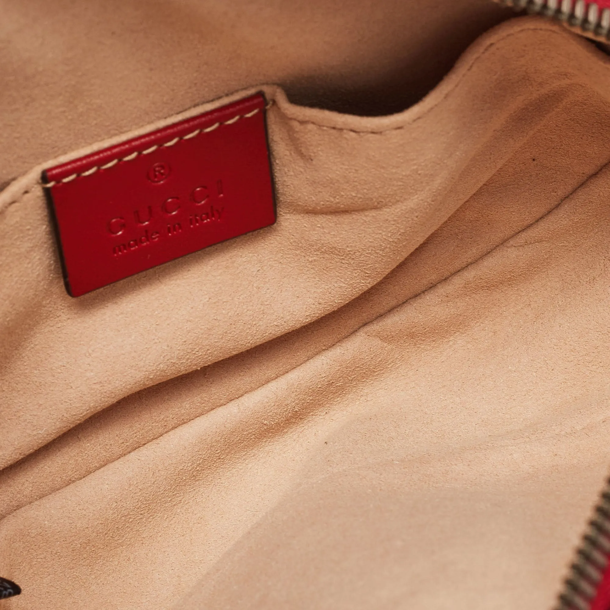 Gucci Matelass&eacute; Leather Mini Gg Marmont Belt Bag
