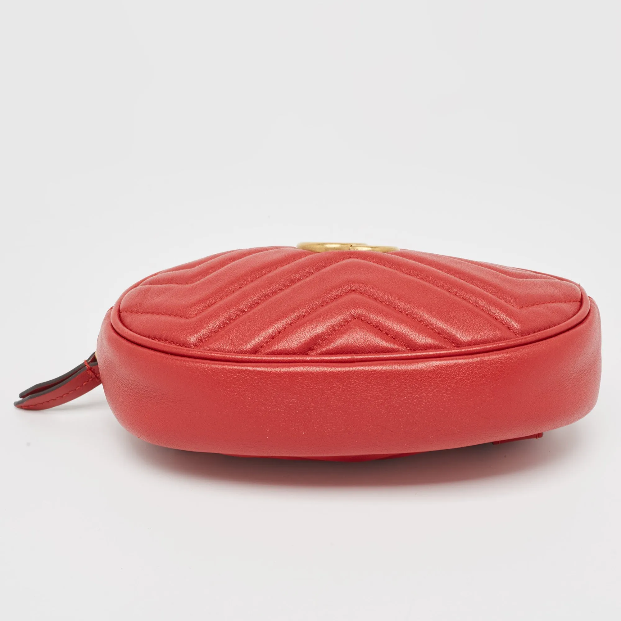 Gucci Matelass&eacute; Leather Mini Gg Marmont Belt Bag